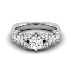 0.50 cts. Solitaire Designer Platinum Diamond Engagement Ring  for Women JL PT WB6030E