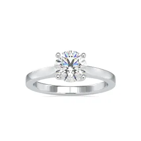 0.50cts. Solitaire Platinum Solitaire Engagement Ring JL PT 0128