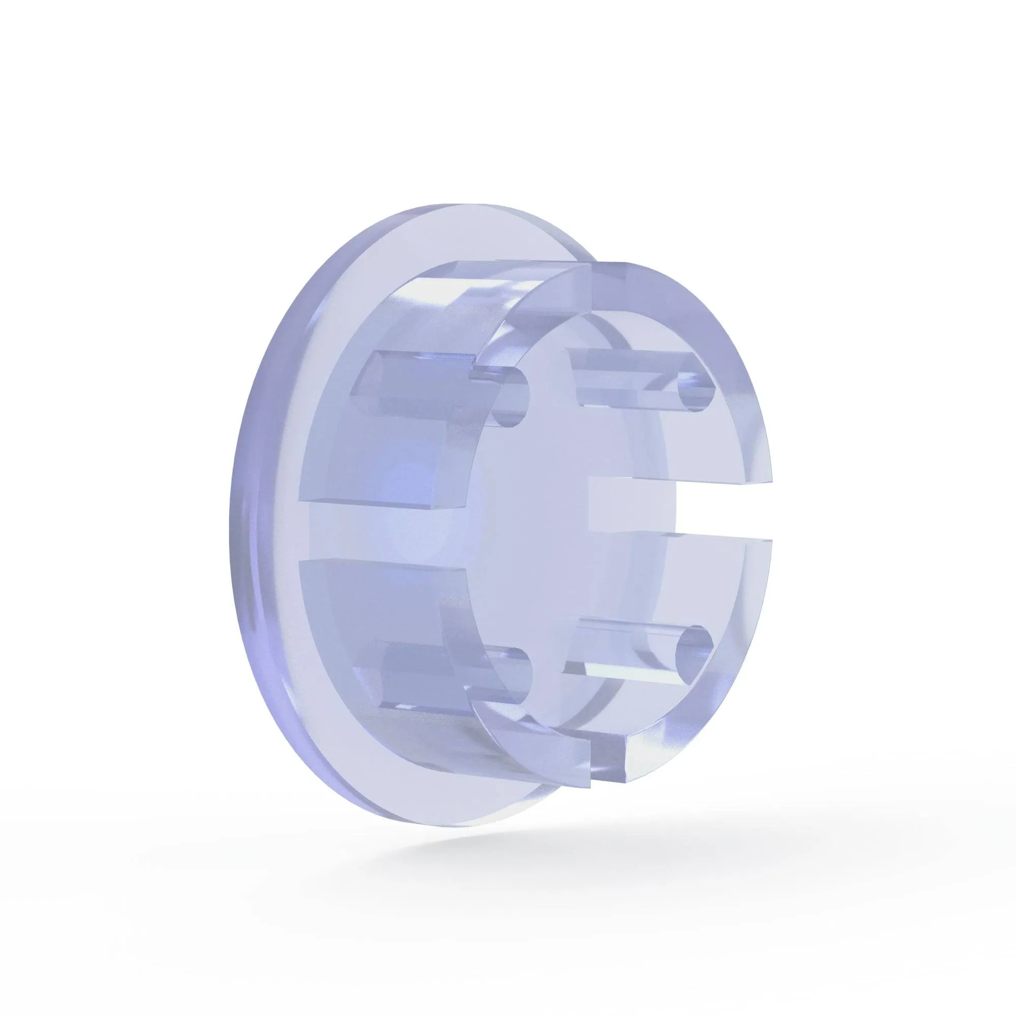 1/2 in. Internal PVC Dome Cap, Furniture Grade - Clear