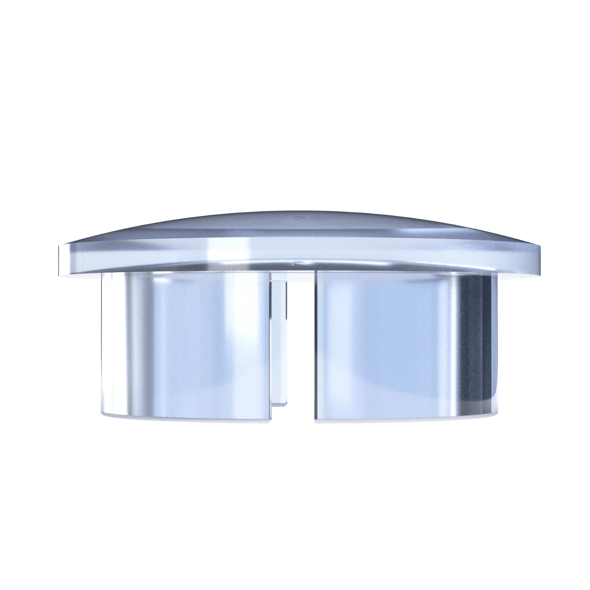 1/2 in. Internal PVC Dome Cap, Furniture Grade - Clear