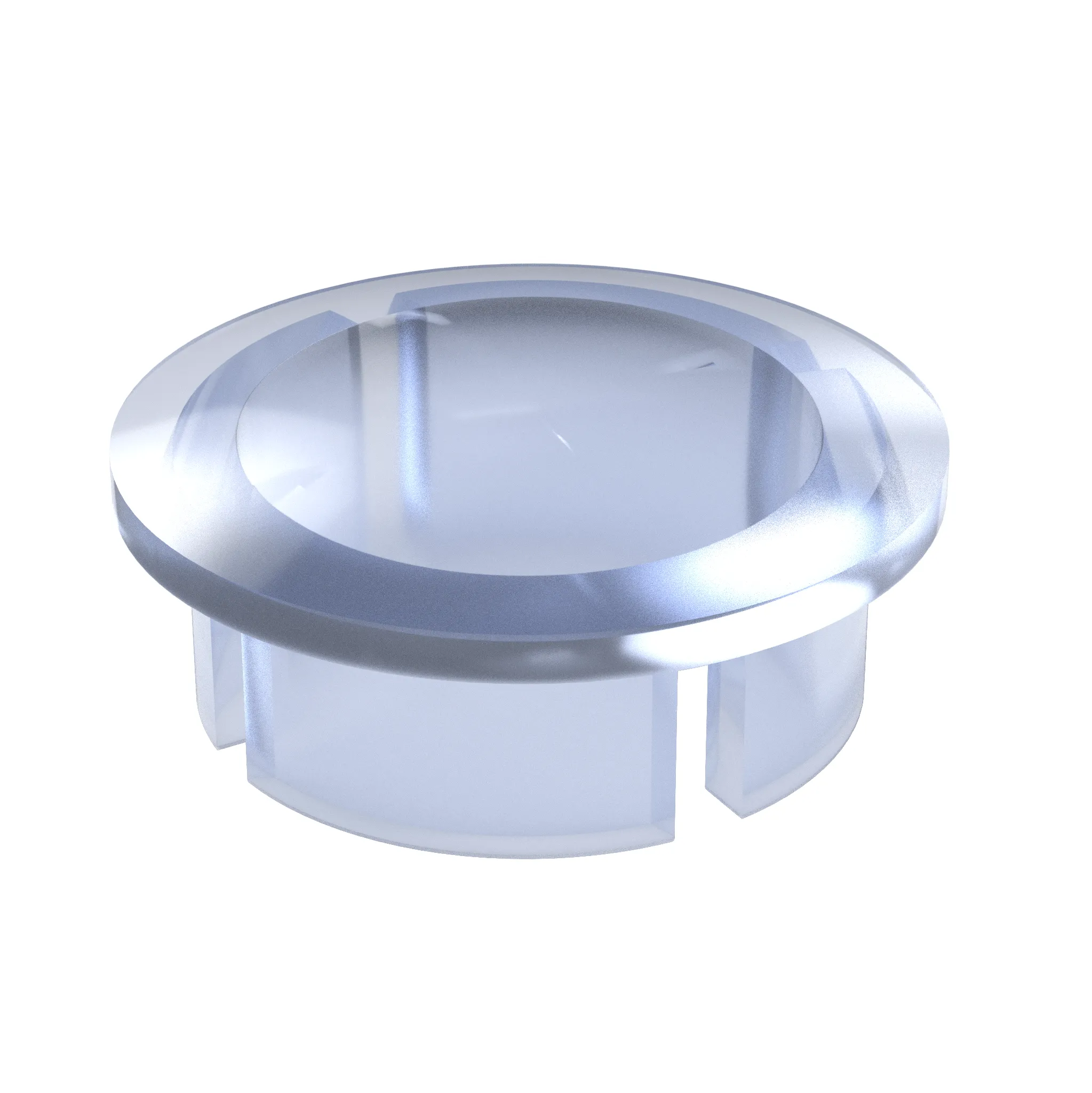 1/2 in. Internal PVC Dome Cap, Furniture Grade - Clear