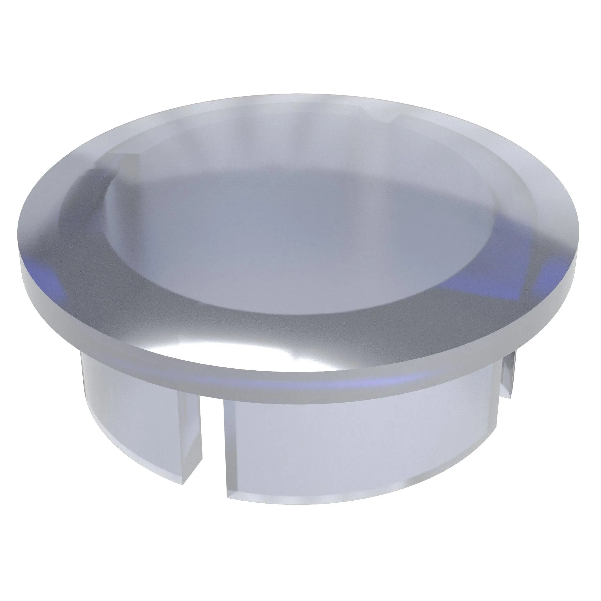 1/2 in. Internal PVC Dome Cap, Furniture Grade - Clear