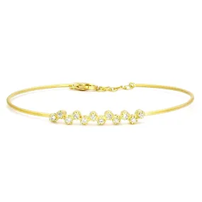 14K Gold & Diamond Cuff - M5149