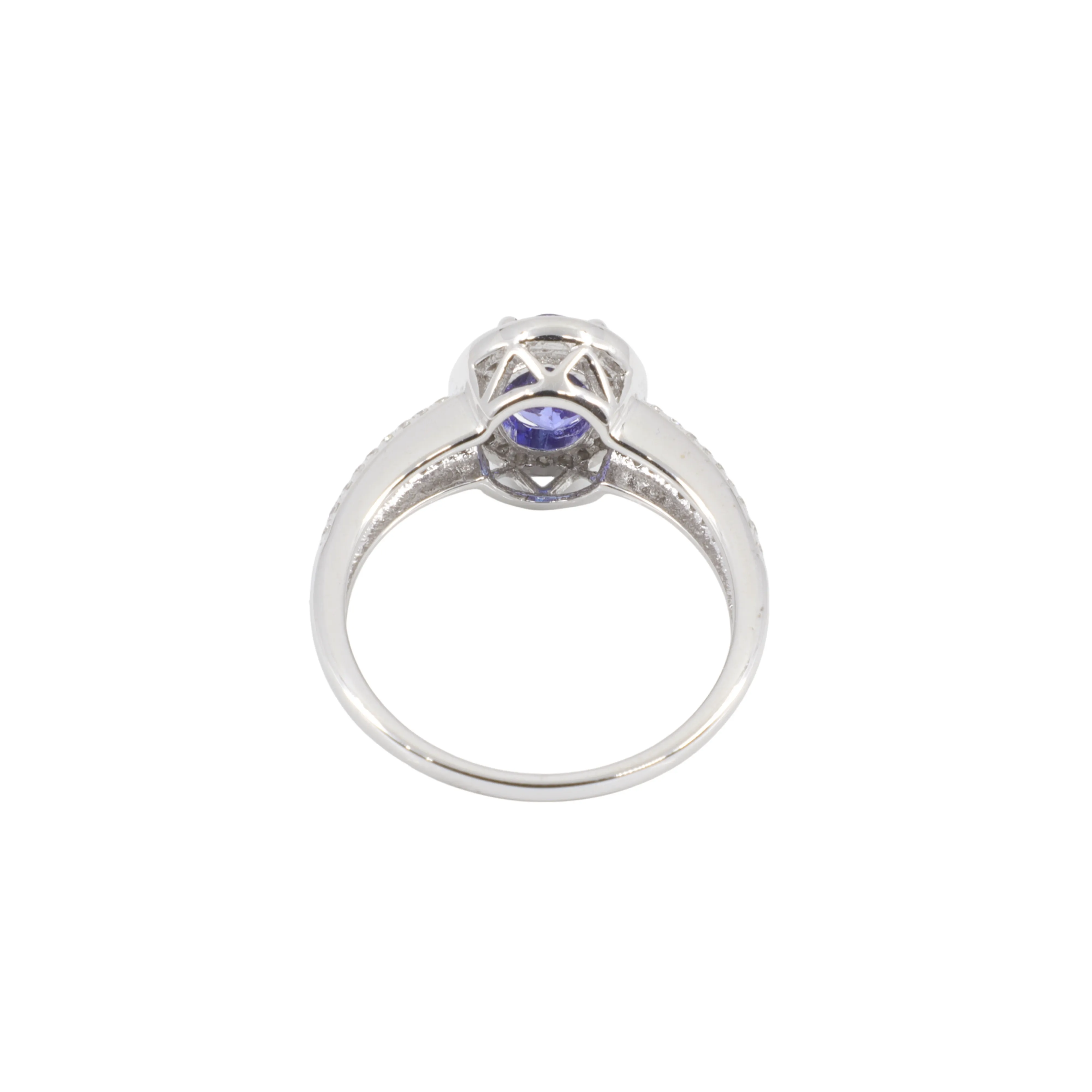 14K White Gold Tanzanite and Diamond Ring - 20764814
