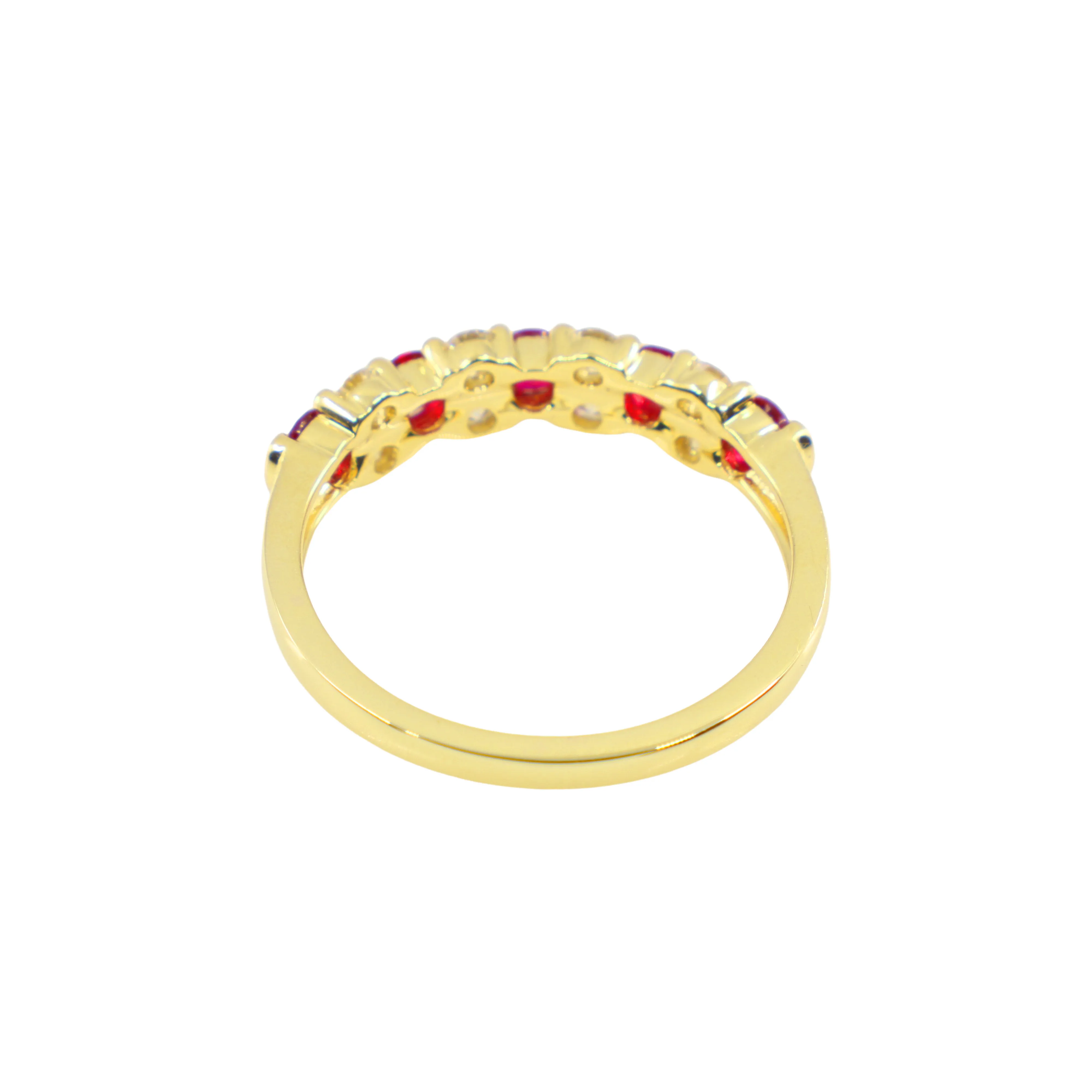 18K Yellow Gold Ruby and Diamond Ring - 20774059
