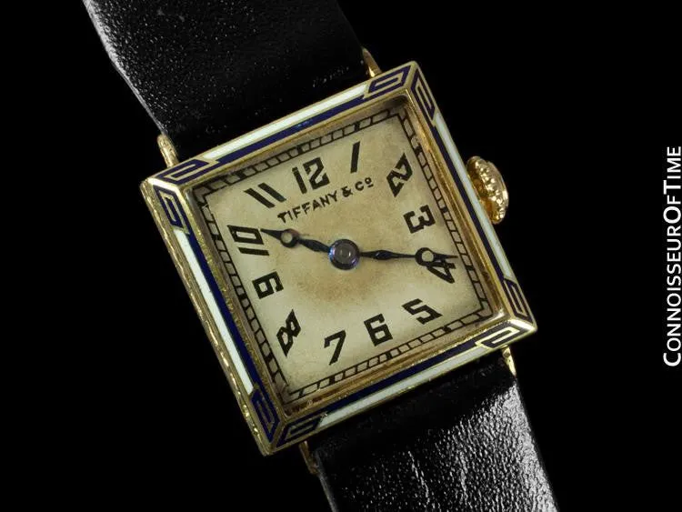 1920's Tiffany & Co. Ladies Vintage Watch - 18K Gold & Enamel