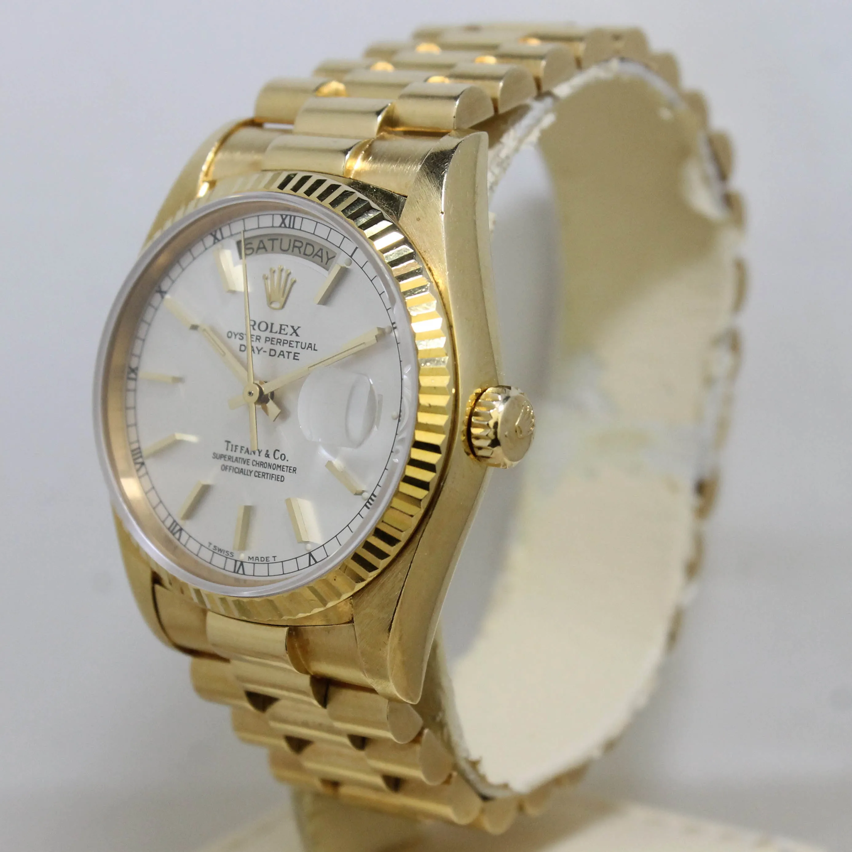 1986 Rolex Day Date Silver Dial 'Tiffany & Co' Ref. 18038