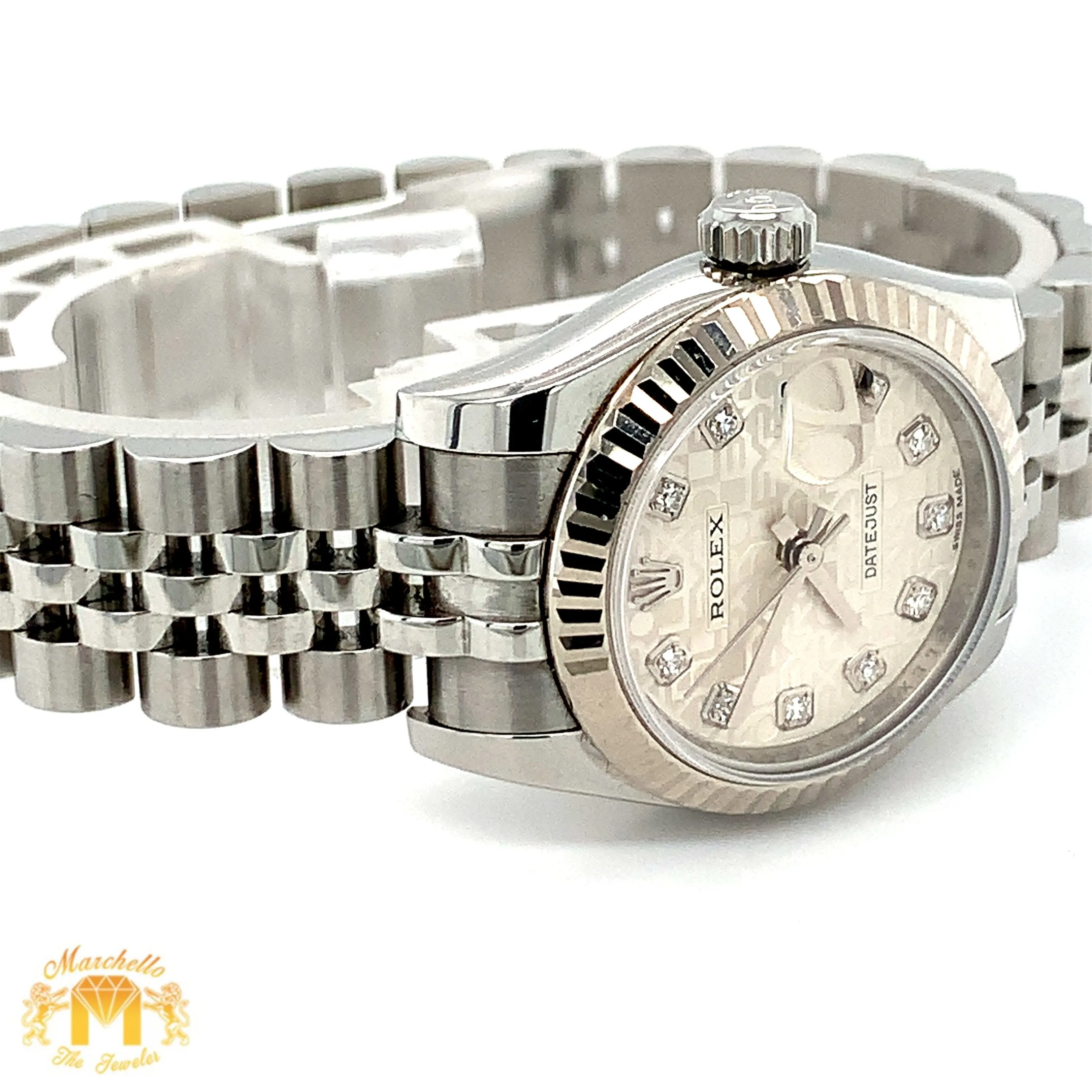 26mm Ladies`Rolex Datejust Watch with Stainless Steel Jubilee Bracelet