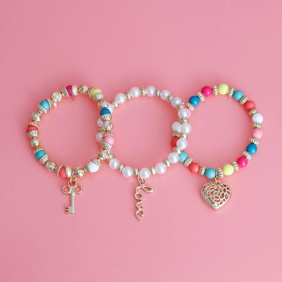 3 Strand Multi Love Bracelets