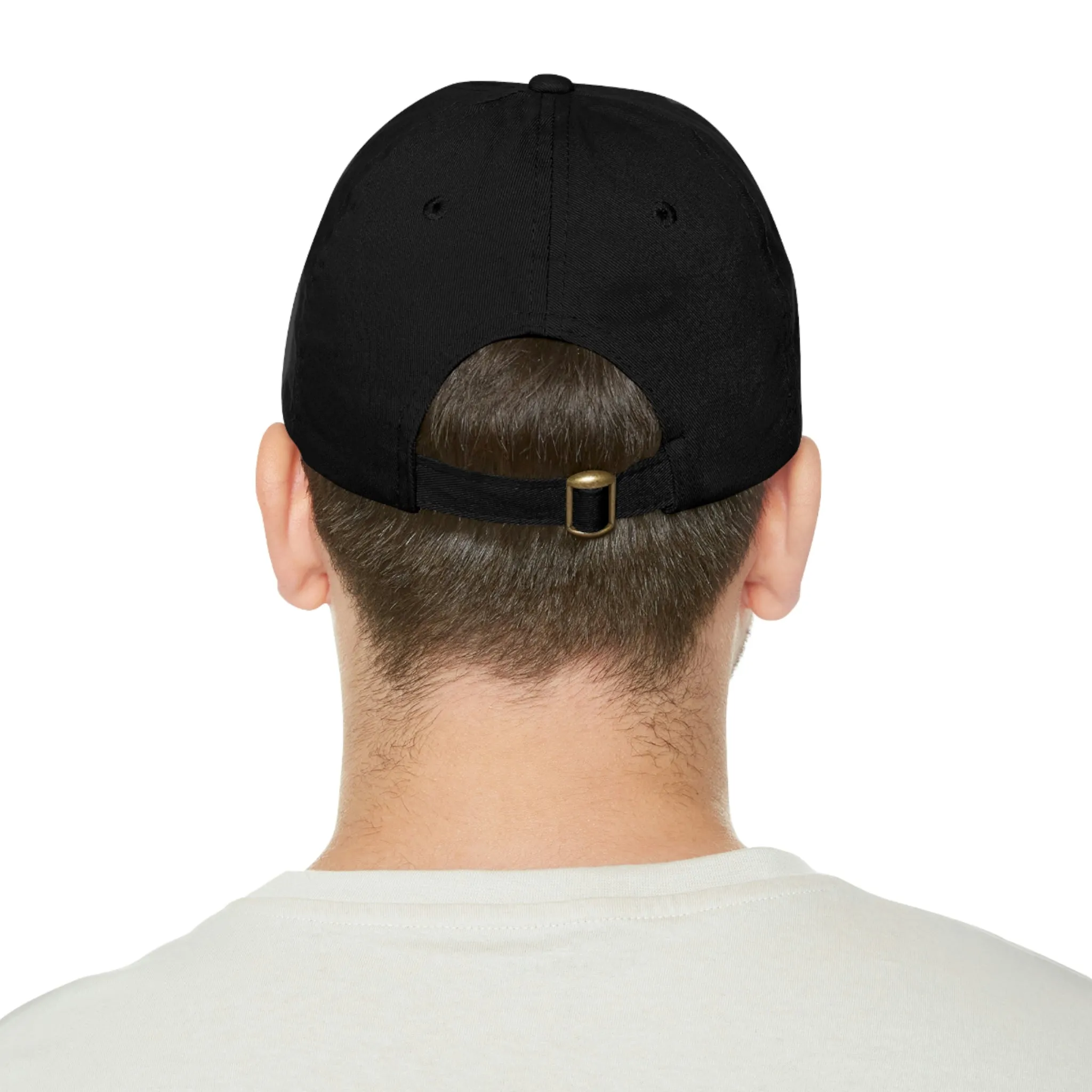 8 Ball Green Alien Lipstick Dad Hat with Leather Patch (Round)