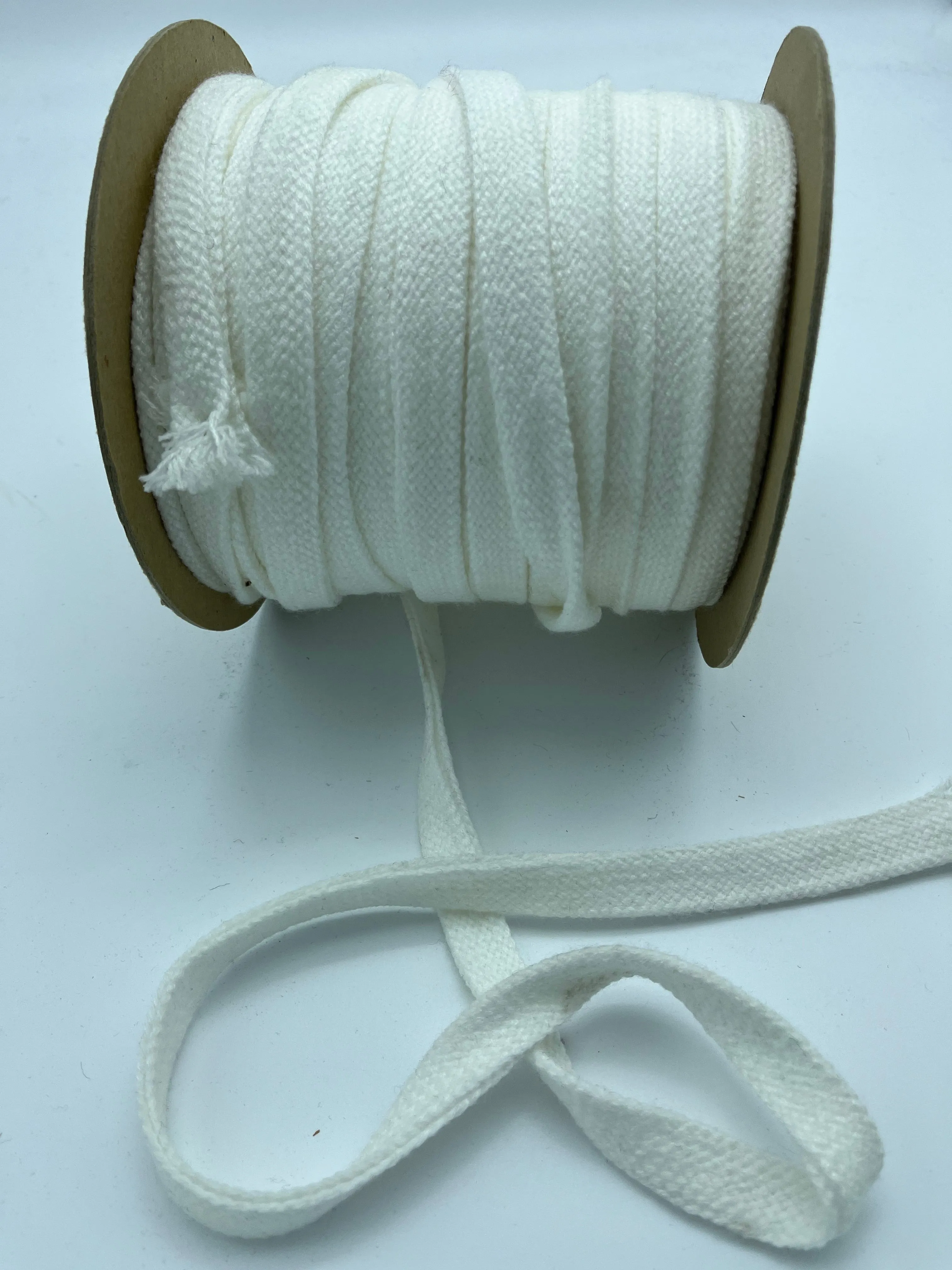 ACRYLIC & COTTON FOLD-OVER BRAID