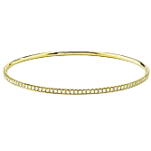 Bangle in 18k Gold with Diamonds MB1432 WHITE 18K X