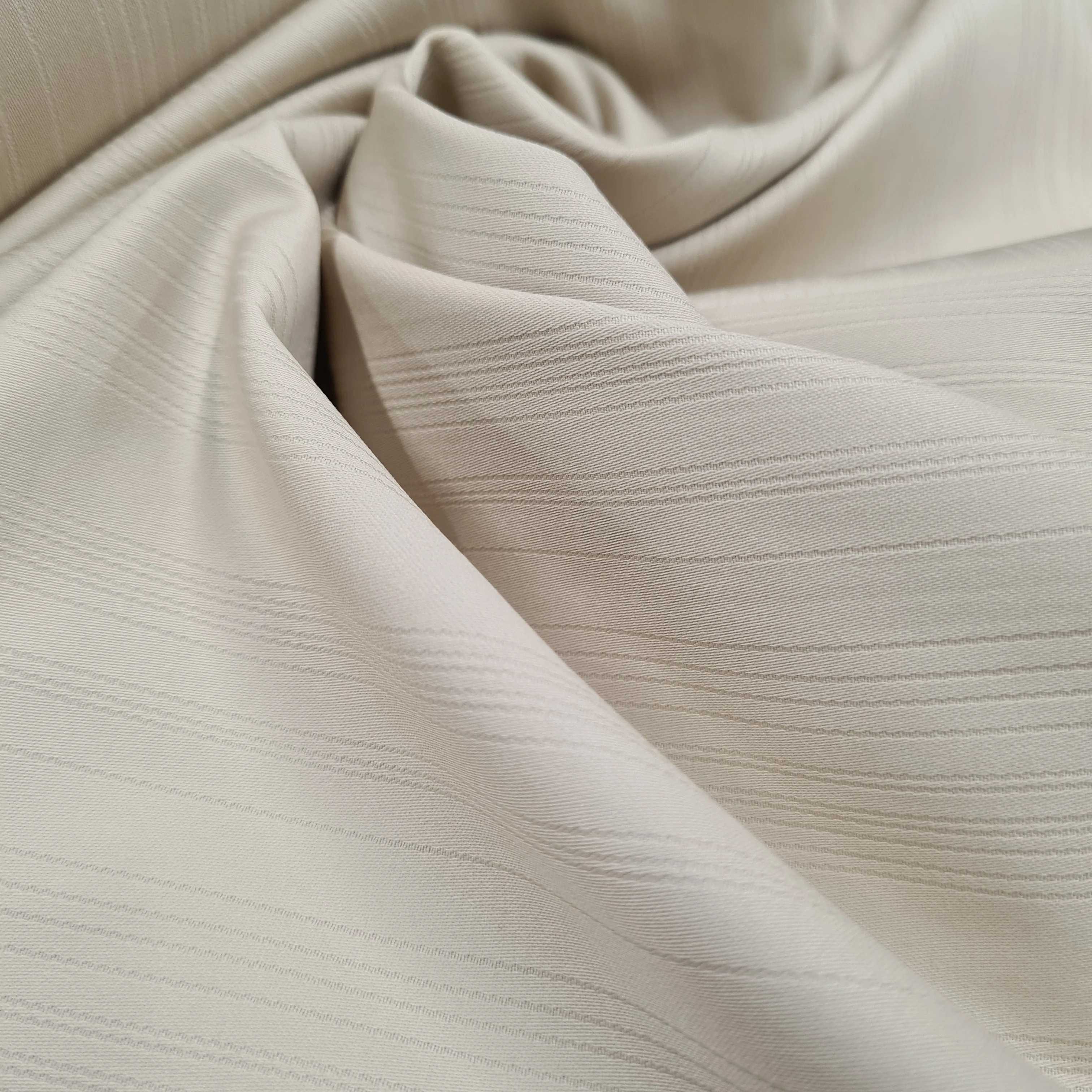 Beige Stretch Woven Cotton, sold by half metre