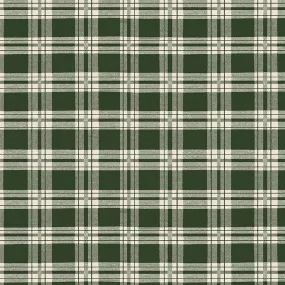 Better Not Pout by Clothworks PLAID/FOREST