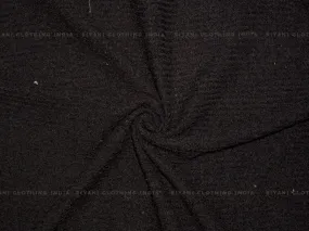 Black Woven Wool Fabric