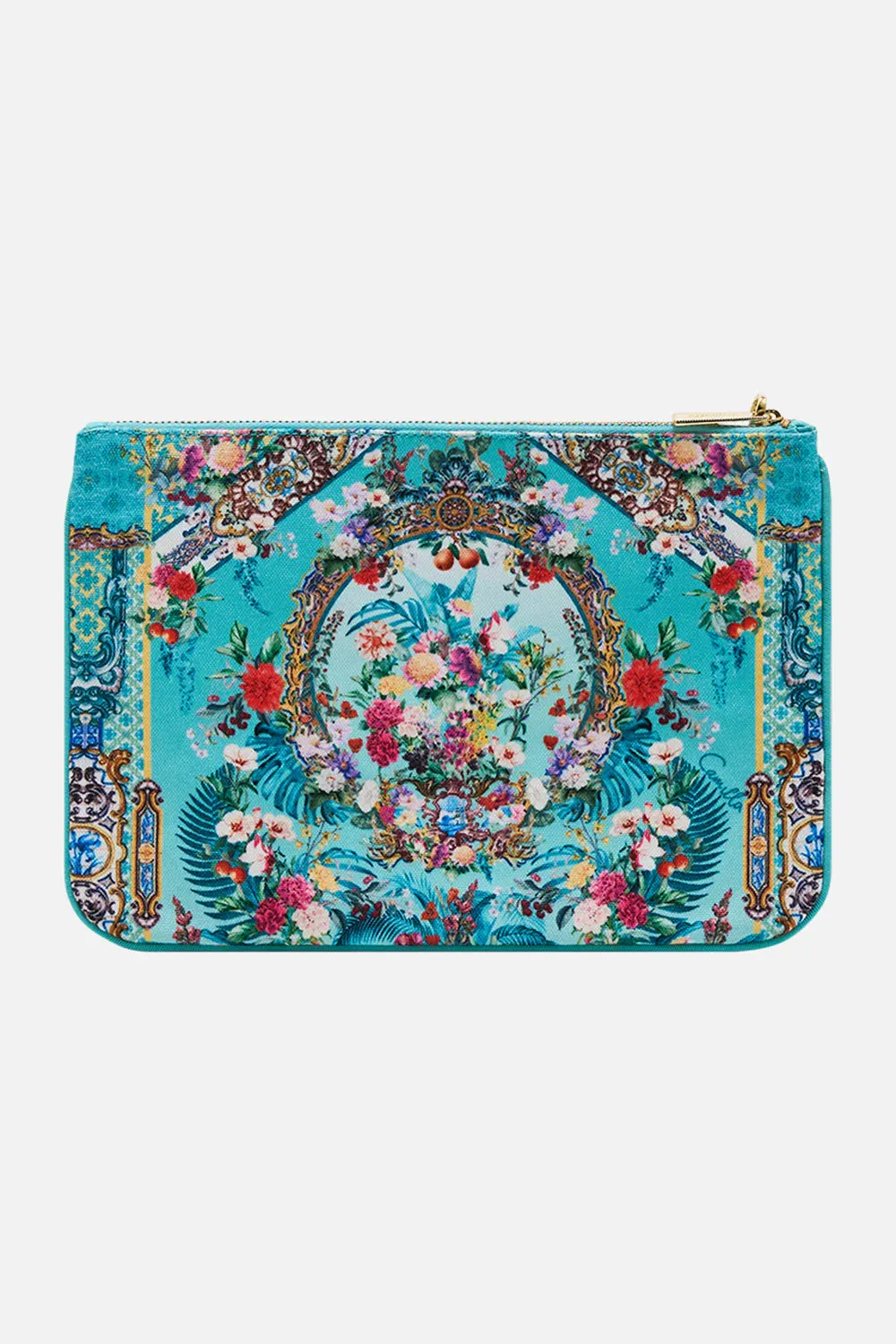 CAMILLA - Small Canvas Clutch GARDEN OF QUELUZ