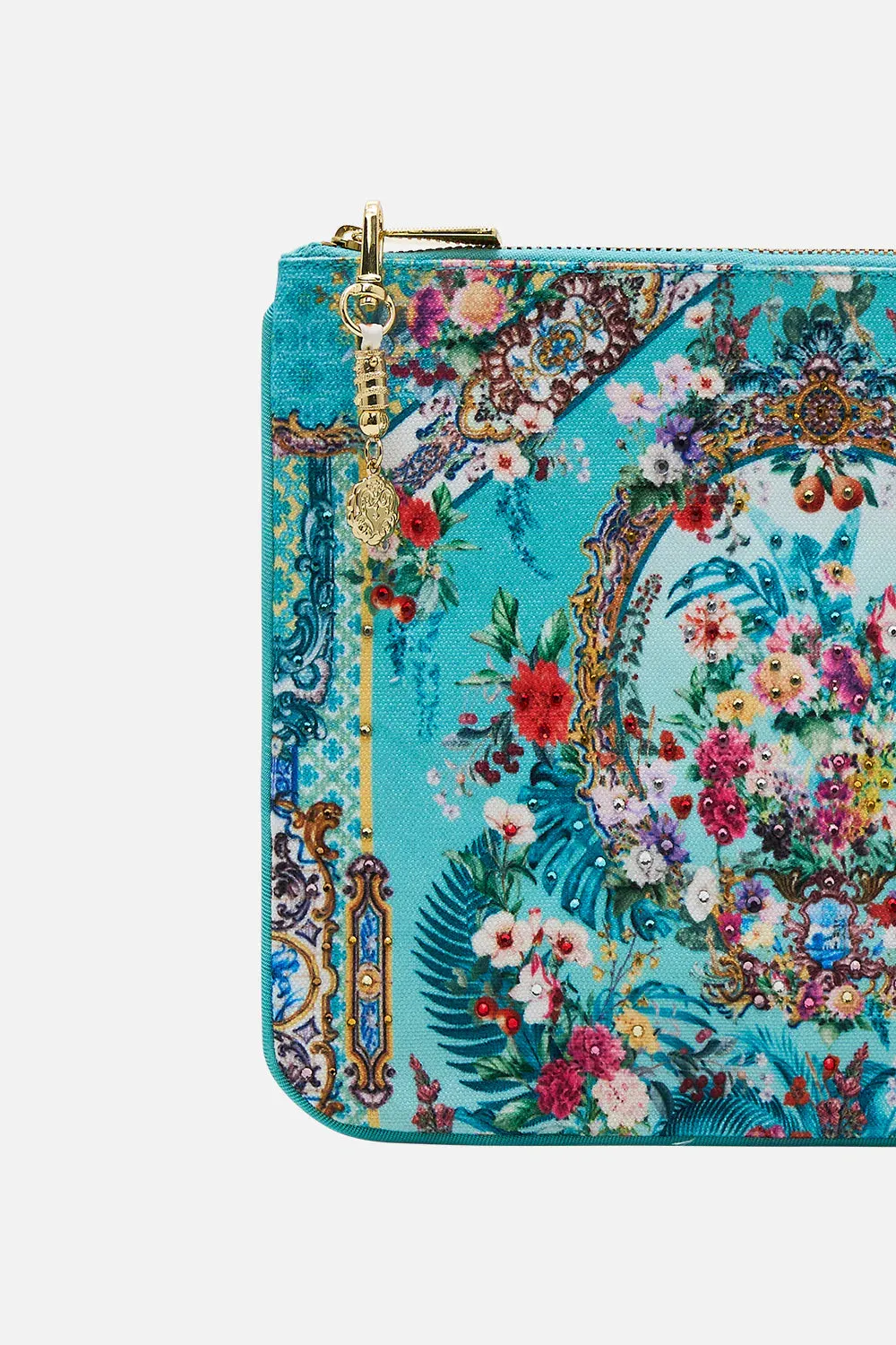 CAMILLA - Small Canvas Clutch GARDEN OF QUELUZ