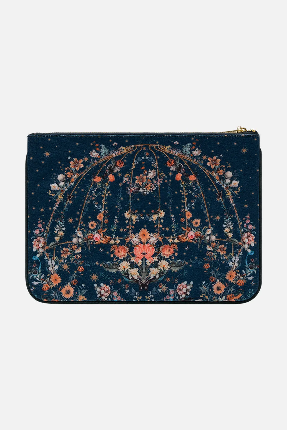 CAMILLA - Small Canvas Clutch SHE WHO WEARS THE CROWN