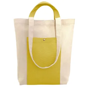 Canvas Tote Bag with Handles (Happy Yellow)