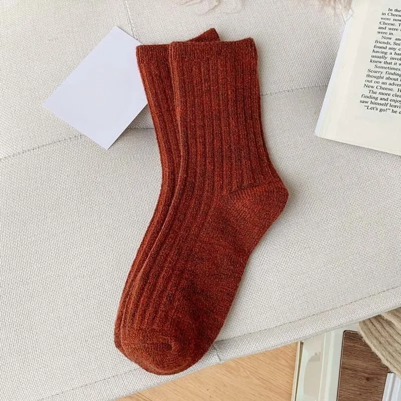 Cashmere Wool Long Casual Socks