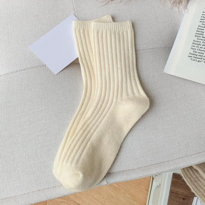 Cashmere Wool Long Casual Socks