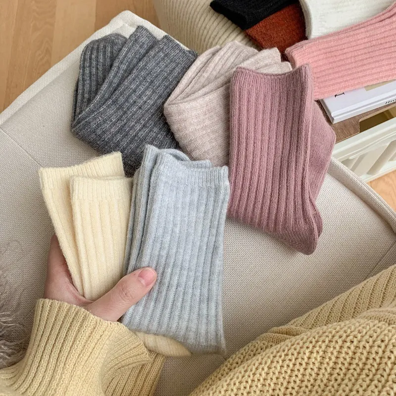 Cashmere Wool Long Casual Socks