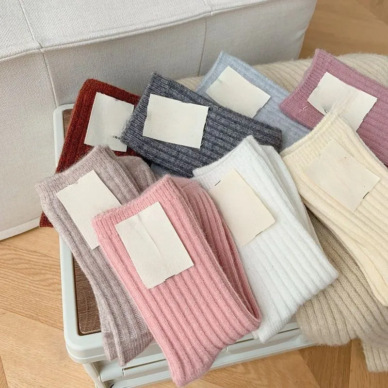 Cashmere Wool Long Casual Socks
