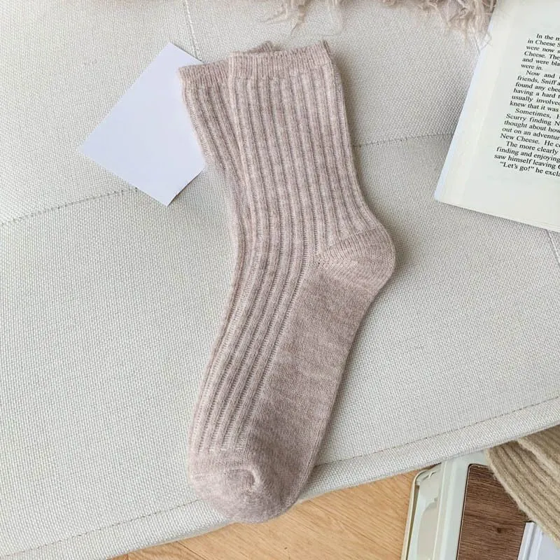 Cashmere Wool Long Casual Socks