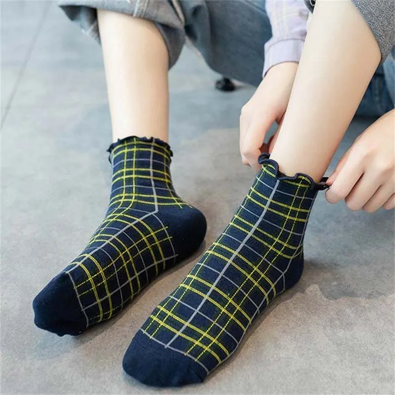 Casual Plaid Socks