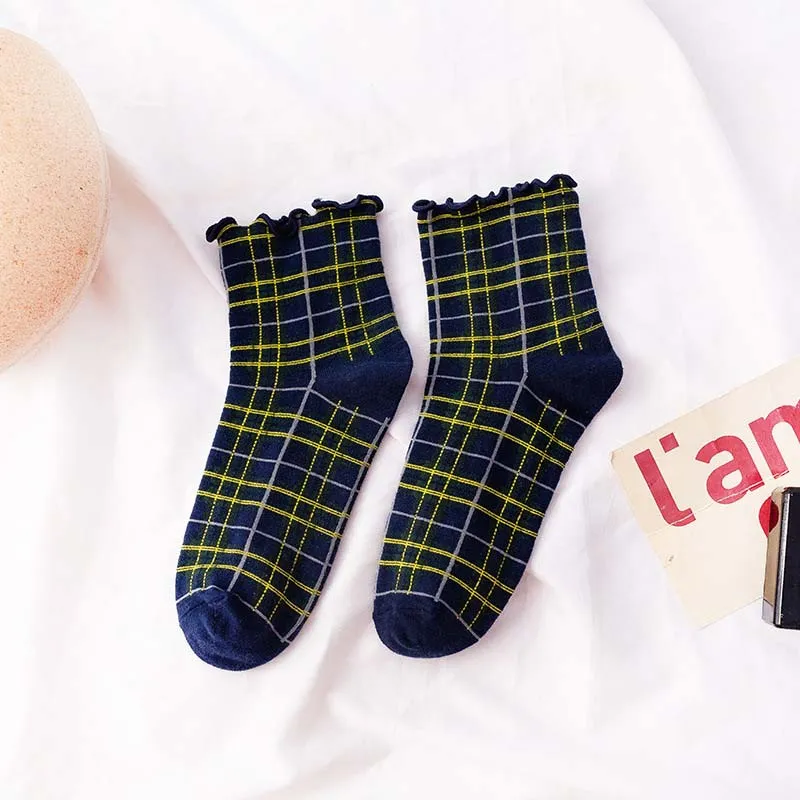 Casual Plaid Socks
