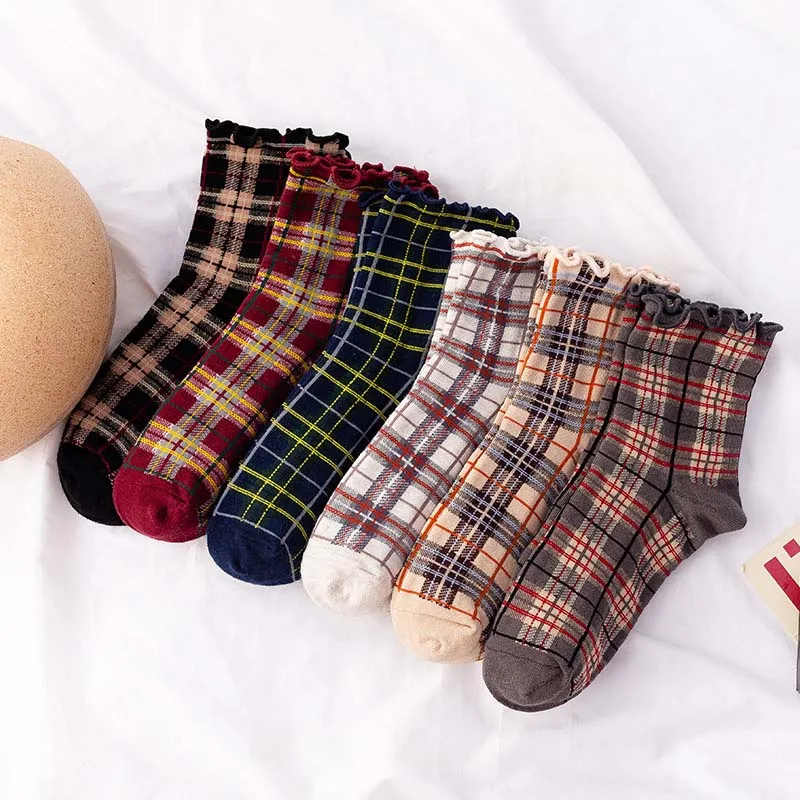 Casual Plaid Socks