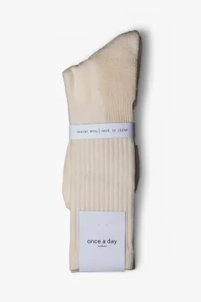 Casual Socks - Cream White