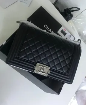 Chanel Boy HandBag For Women Silver Hardware