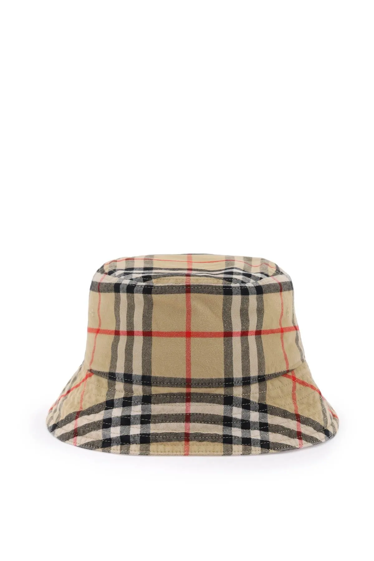 check cotton bucket hat