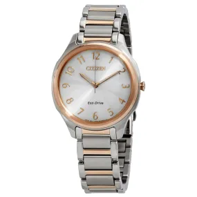 Citizen LTR Eco-Drive Silver Dial Ladies Watch EM0756-53A