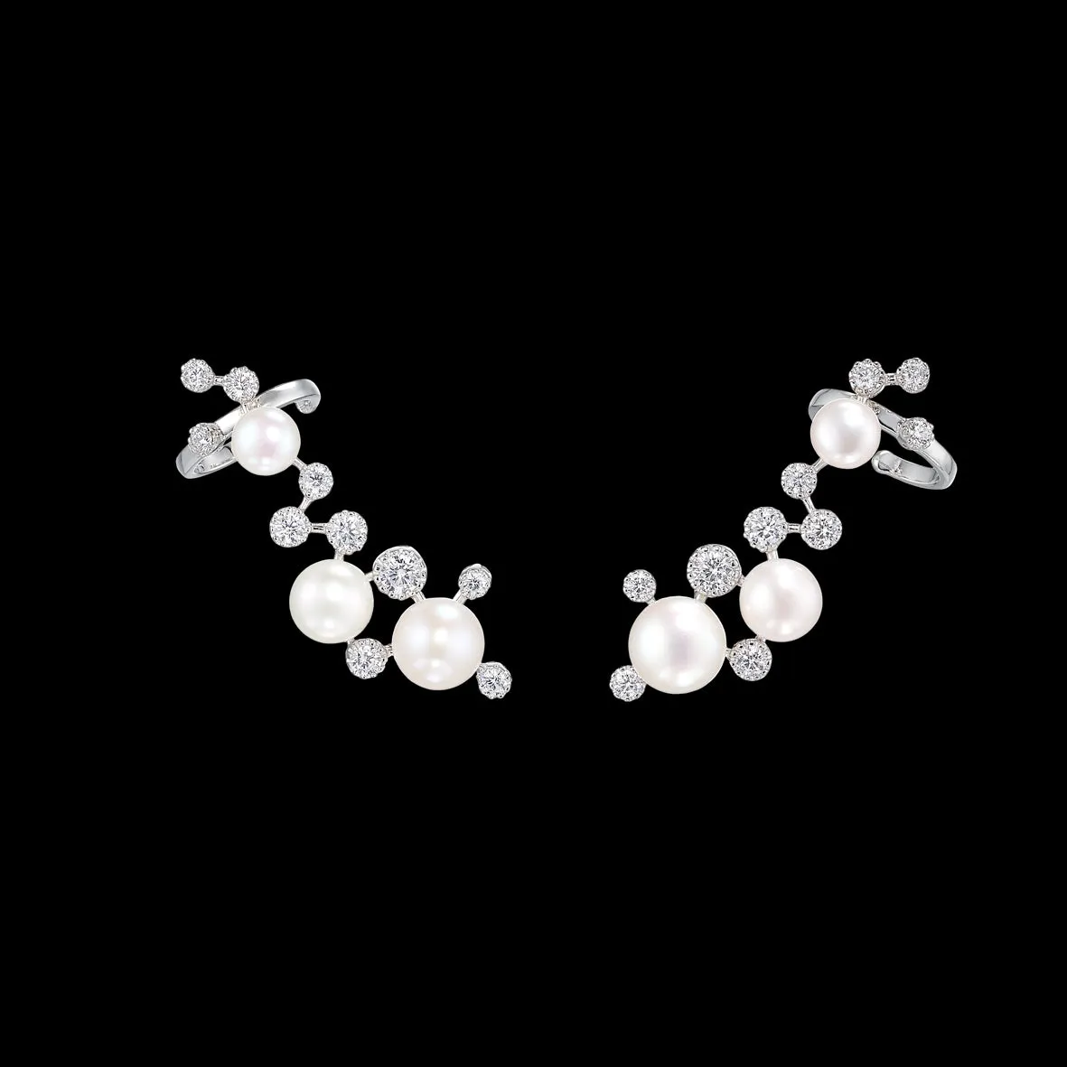 Constellation Pearl Ear Cuffs