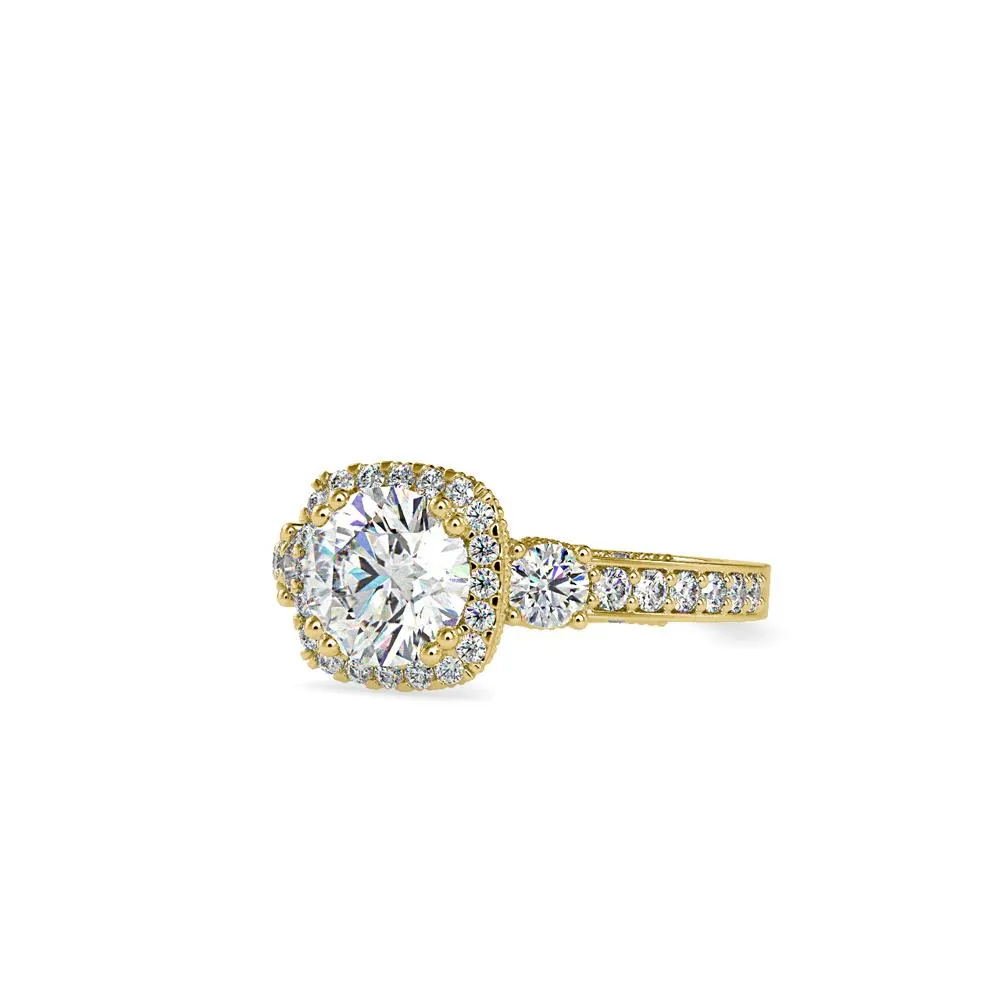 Contemporary Classic trinity styled engagement ring