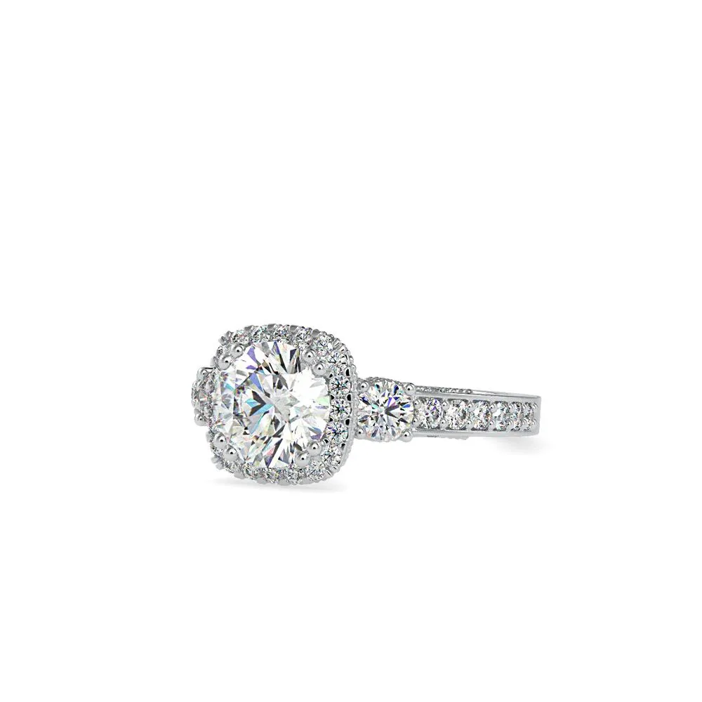 Contemporary Classic trinity styled engagement ring