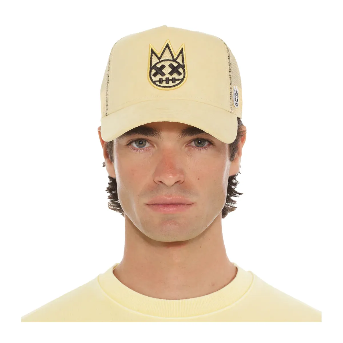 Cult Of Individuality Mens Clean Logo Trucker Hat 625AC-CH46A Banana