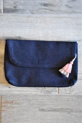 Denim Clutch