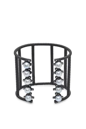 Diamond and Pearl Line Cuff