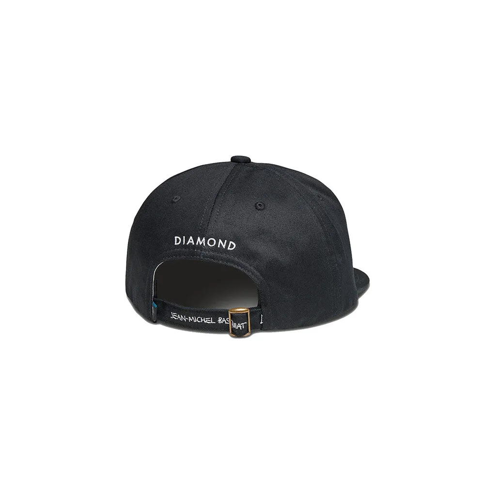 Diamond x Basquiat Sign Unstructured Strapback - Black