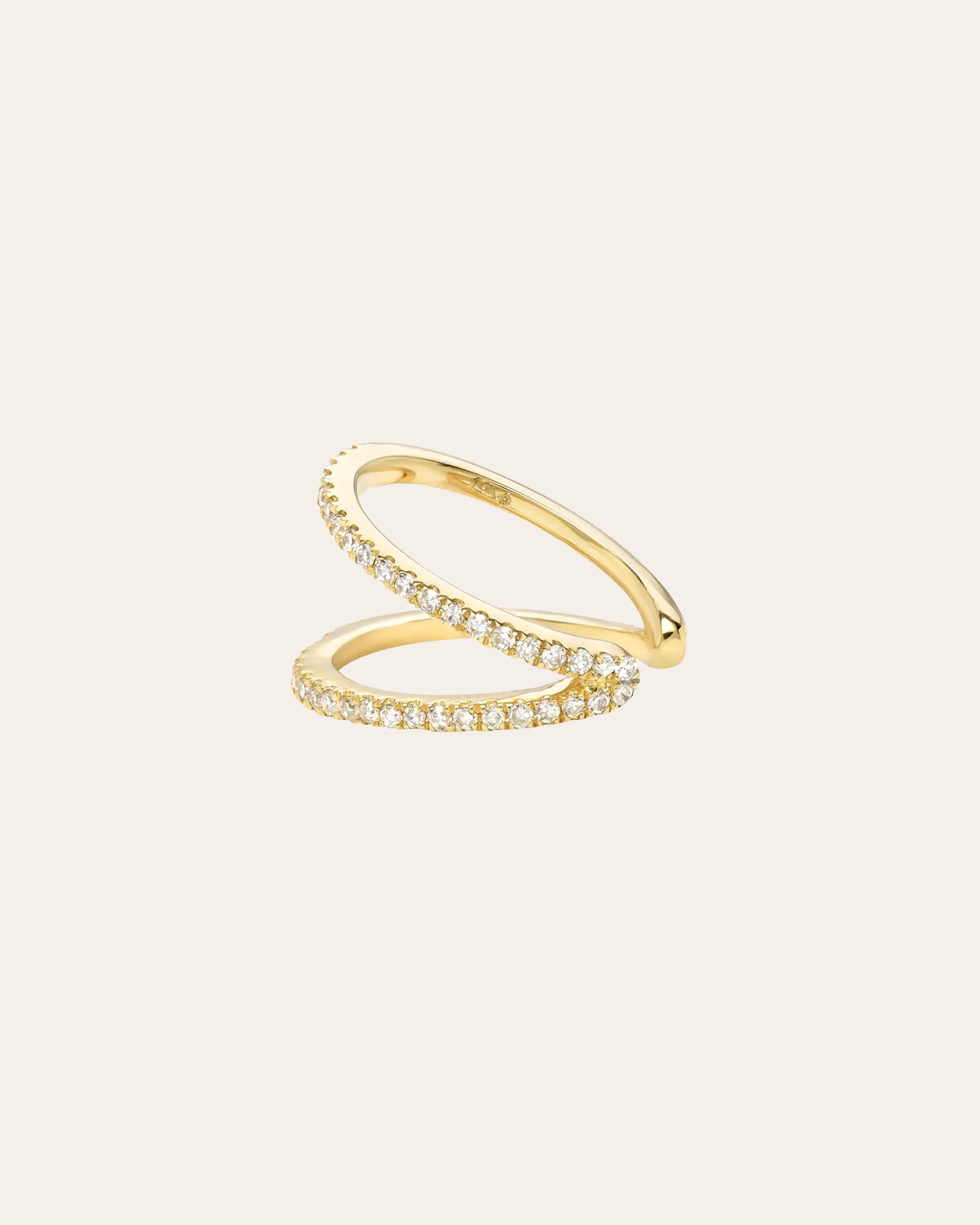 Double Diamond Ear Cuff
