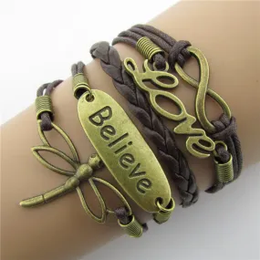 Dragonfly LOVE Woven Bracelets