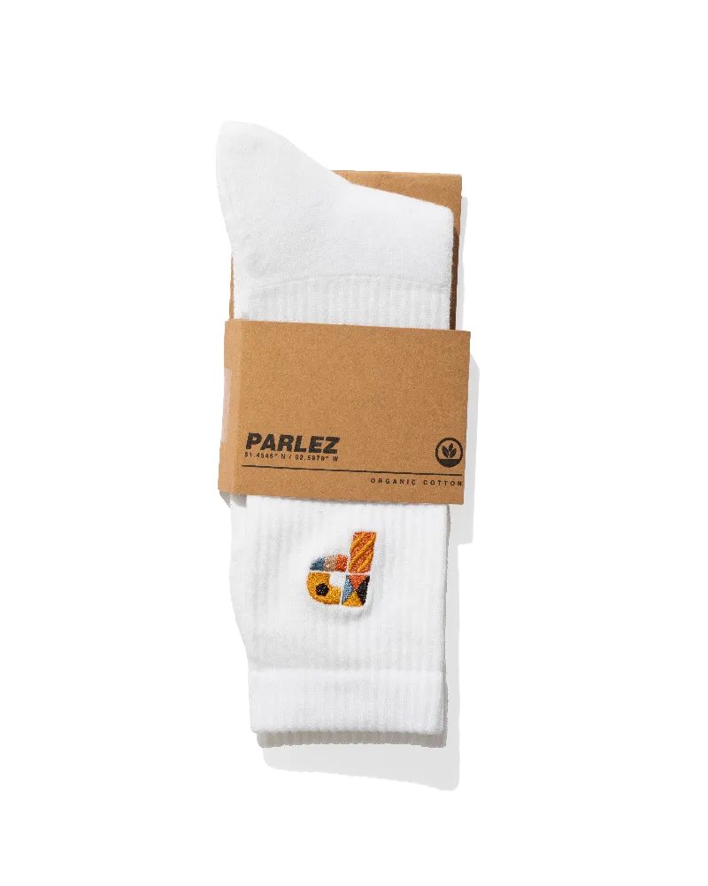 Dryden Socks in White