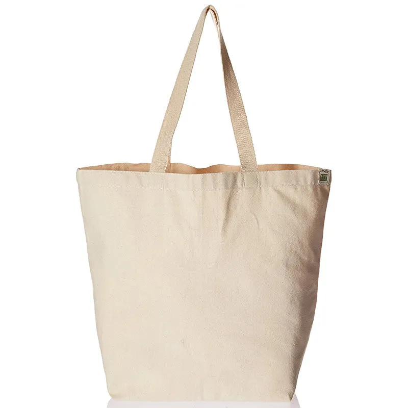 ECO-BAGS - Recycled Cotton Tote, Natural - 16"W x 15.5"H