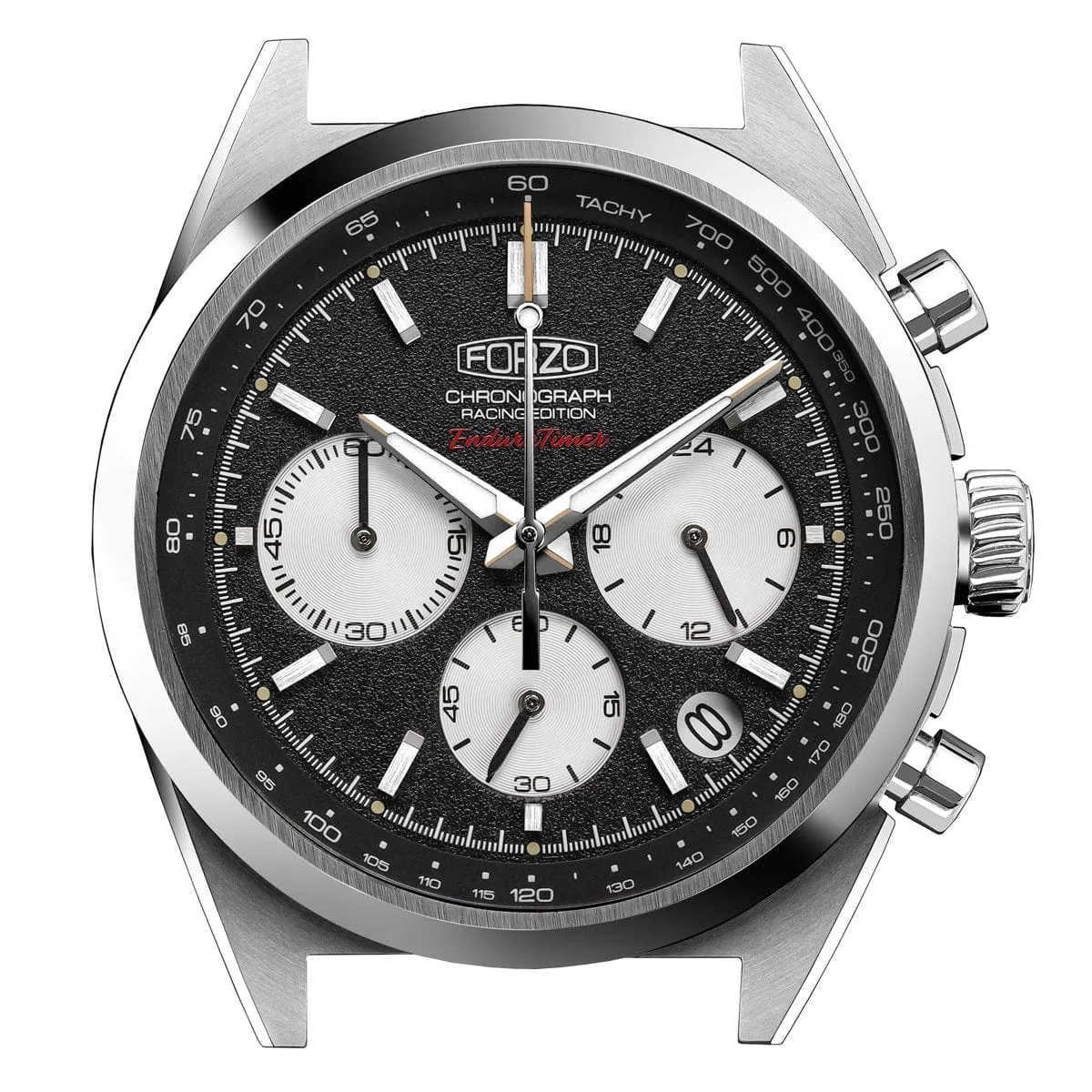 FORZO G2 EnduraTimer Chronograph Watch - Reverse Panda Dial - LIKE NEW