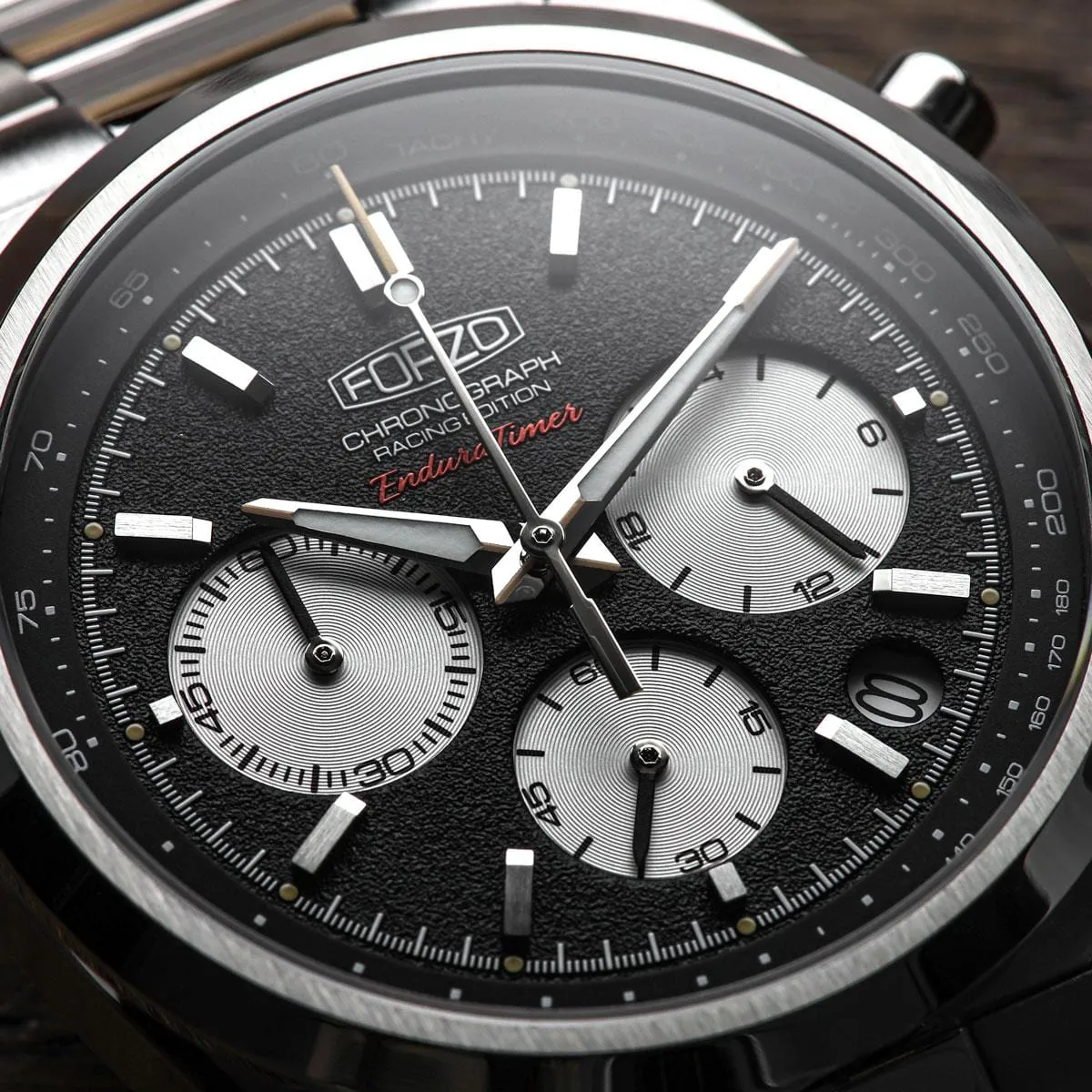 FORZO G2 EnduraTimer Chronograph Watch - Reverse Panda Dial - LIKE NEW