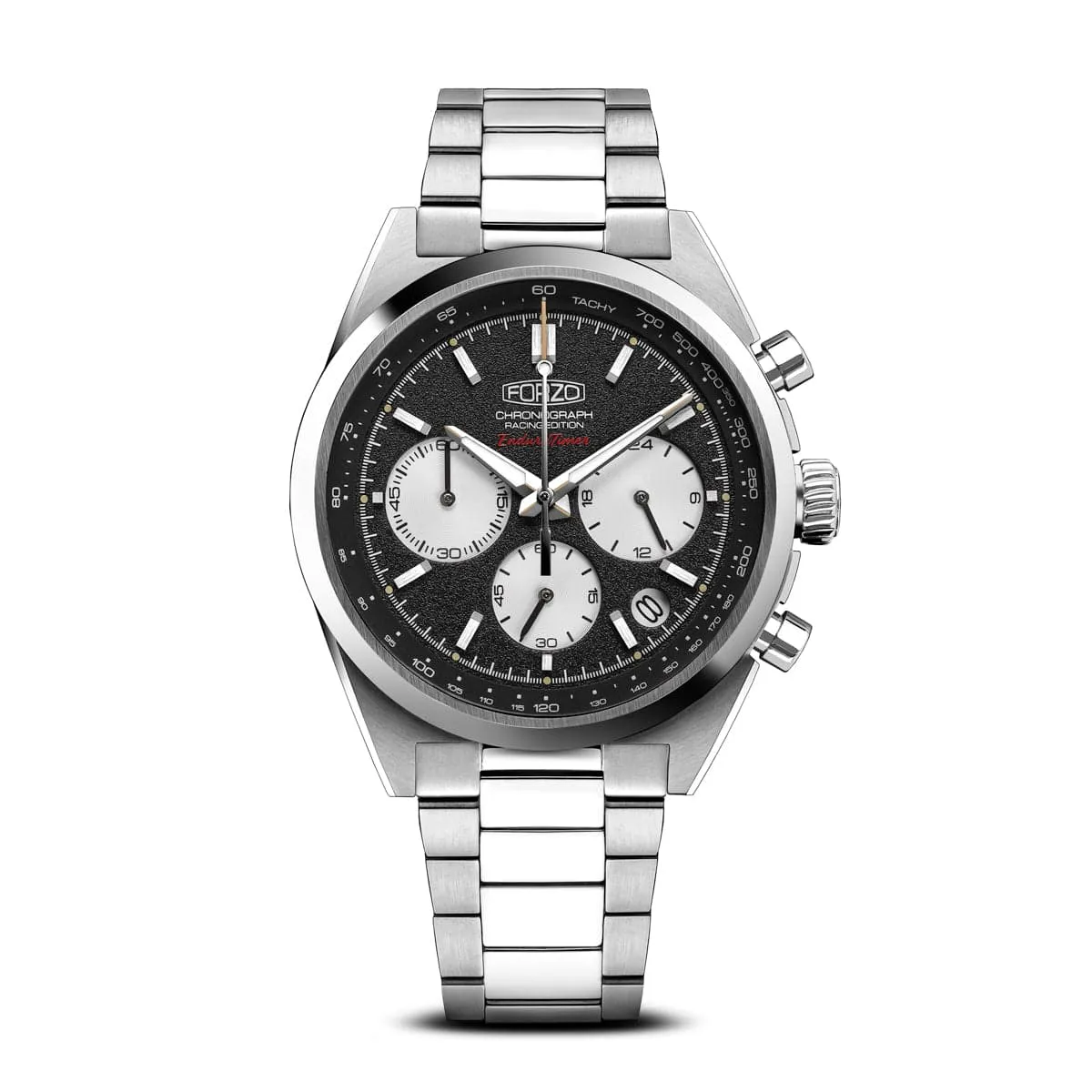 FORZO G2 EnduraTimer Chronograph Watch - Reverse Panda Dial - LIKE NEW