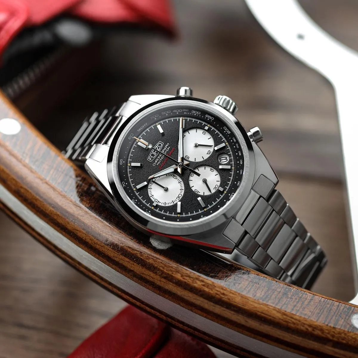 FORZO G2 EnduraTimer Chronograph Watch - Reverse Panda Dial - LIKE NEW